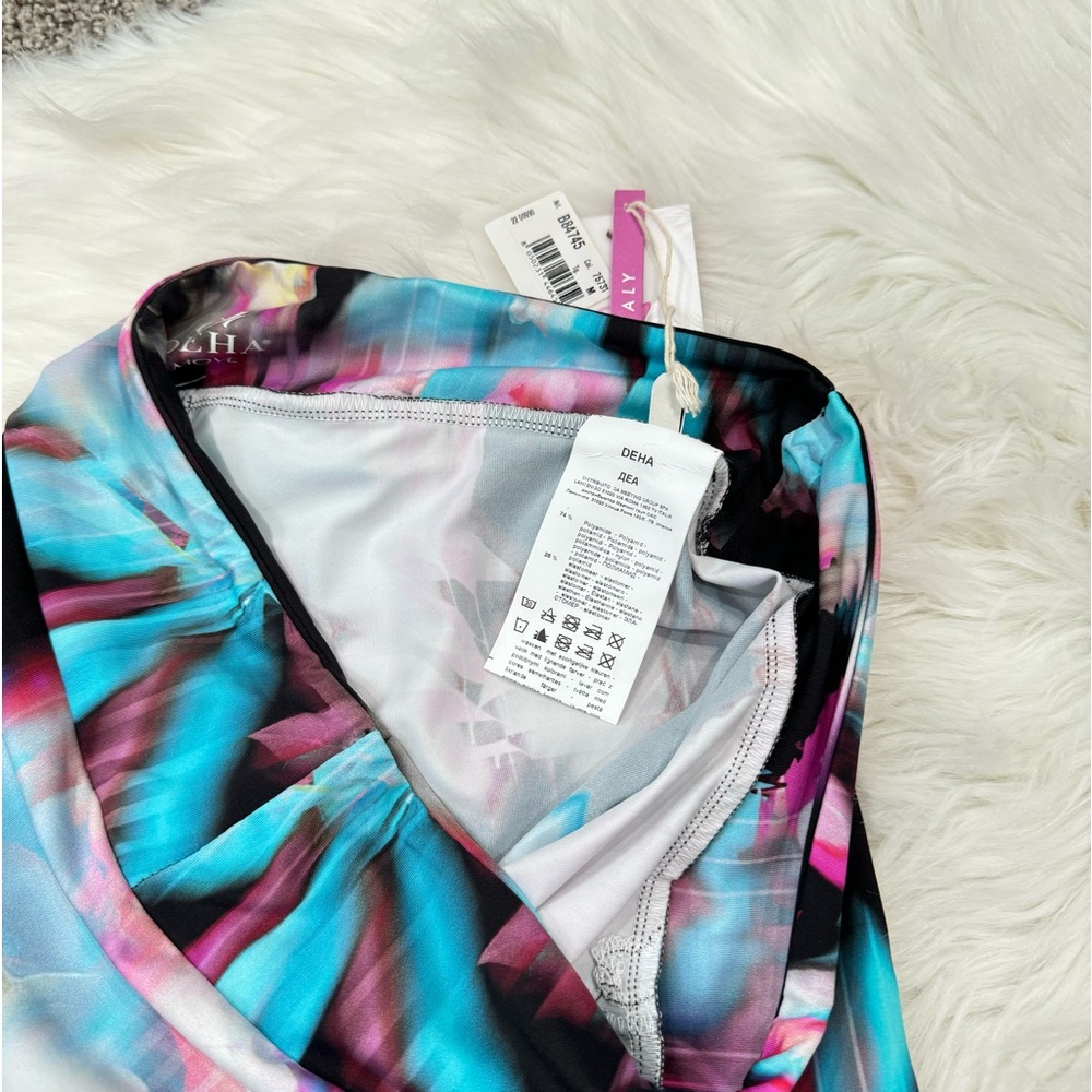 Deha Women's Move Floral Active Shorts Black/Pink Size M - Picture 6 of 8